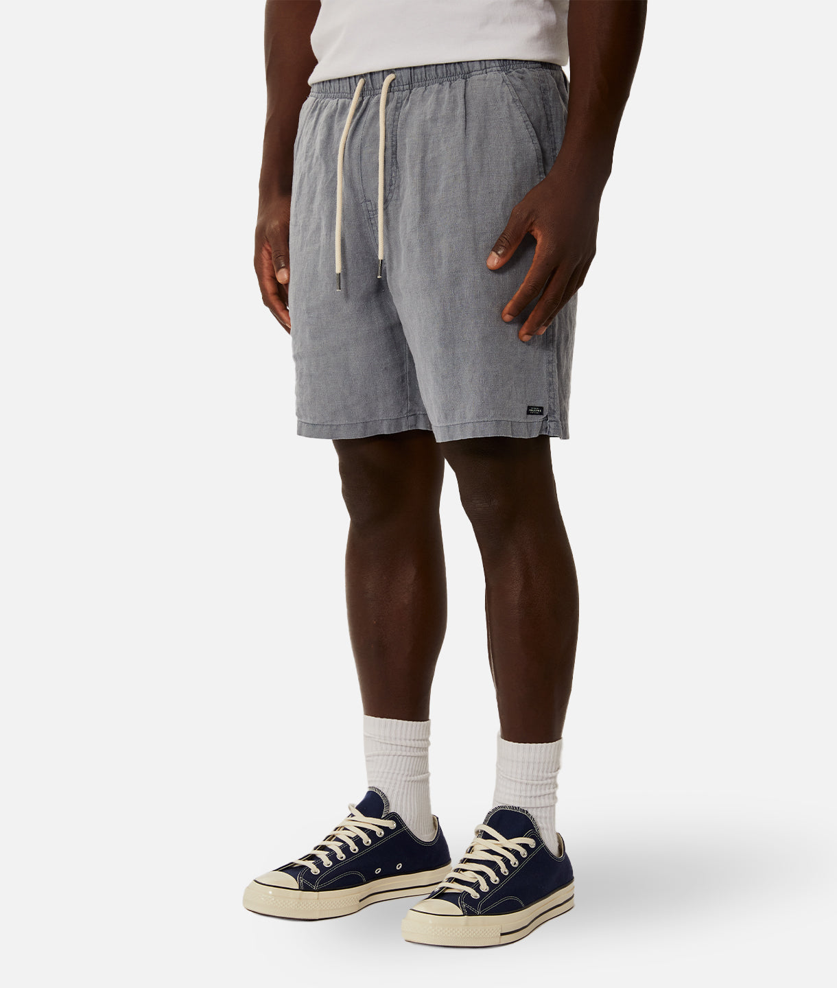 Marina Linen Shorts for Women - OD Mid Indigo Blue Casual Summer Shorts | Comfortable Breathable Linen Pants for Beach, Travel & Everyday Wear