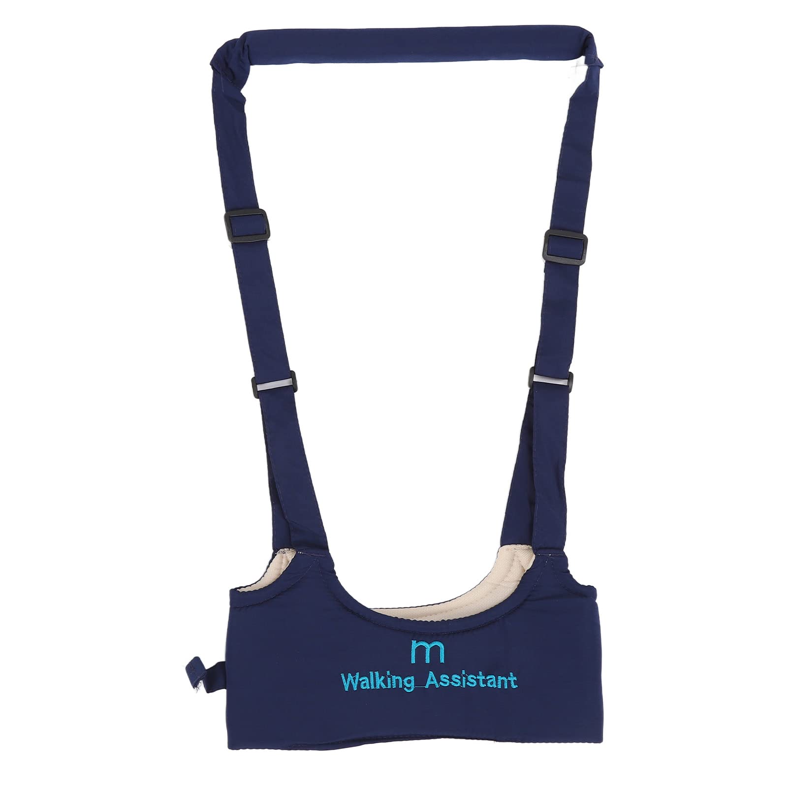 **Adjustable Baby Walking Harness - Soft & Skin-Friendly Toddler Safety Belt for Back Pain Relief & Anti-Lost, Handheld Walker Helper for Kids (Navy Blue) - Perfect for Outdoor Walks, Shopping & Travel**