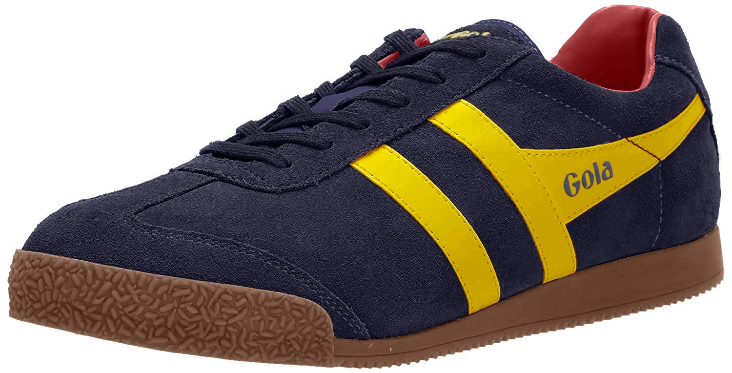 Gola Men's Harrier Fashion Sneakers - Lightweight Casual Shoes for Walking, Running & Everyday Wear | Comfortable Retro Style Athletic Footwear for Men