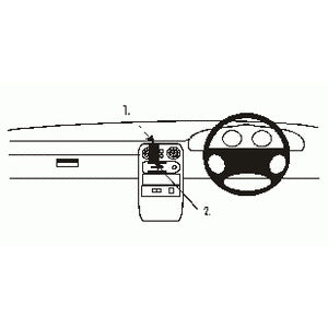 ClicOn No Holes Center Dash Mount for Mazda MX5 Miata (1989-1997) - Perfect for GPS, Phone & Dashcam Installation - Easy No-Drill Car Accessory