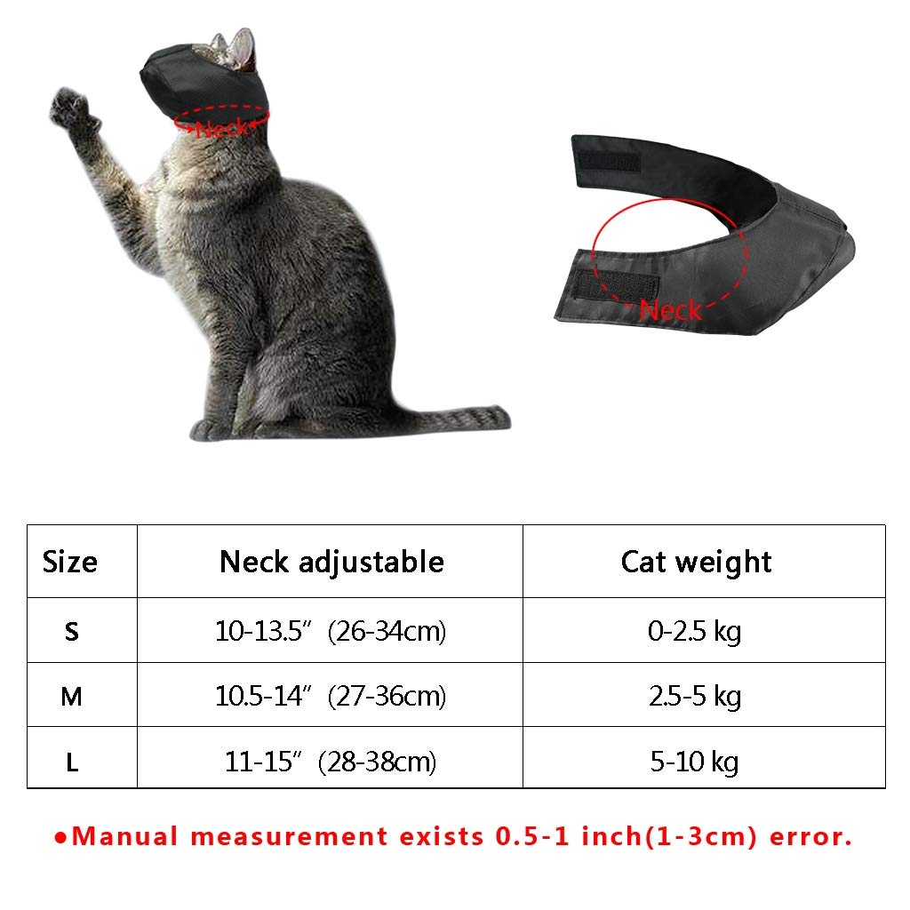 Beikal Cat Muzzle for Grooming - Soft Nylon Face Cover for Cats - Prevent Scratching & Biting - Professional Pet Grooming Tool (Medium Size) - Perfect for Vet Visits, Nail Trimming & Bath Time