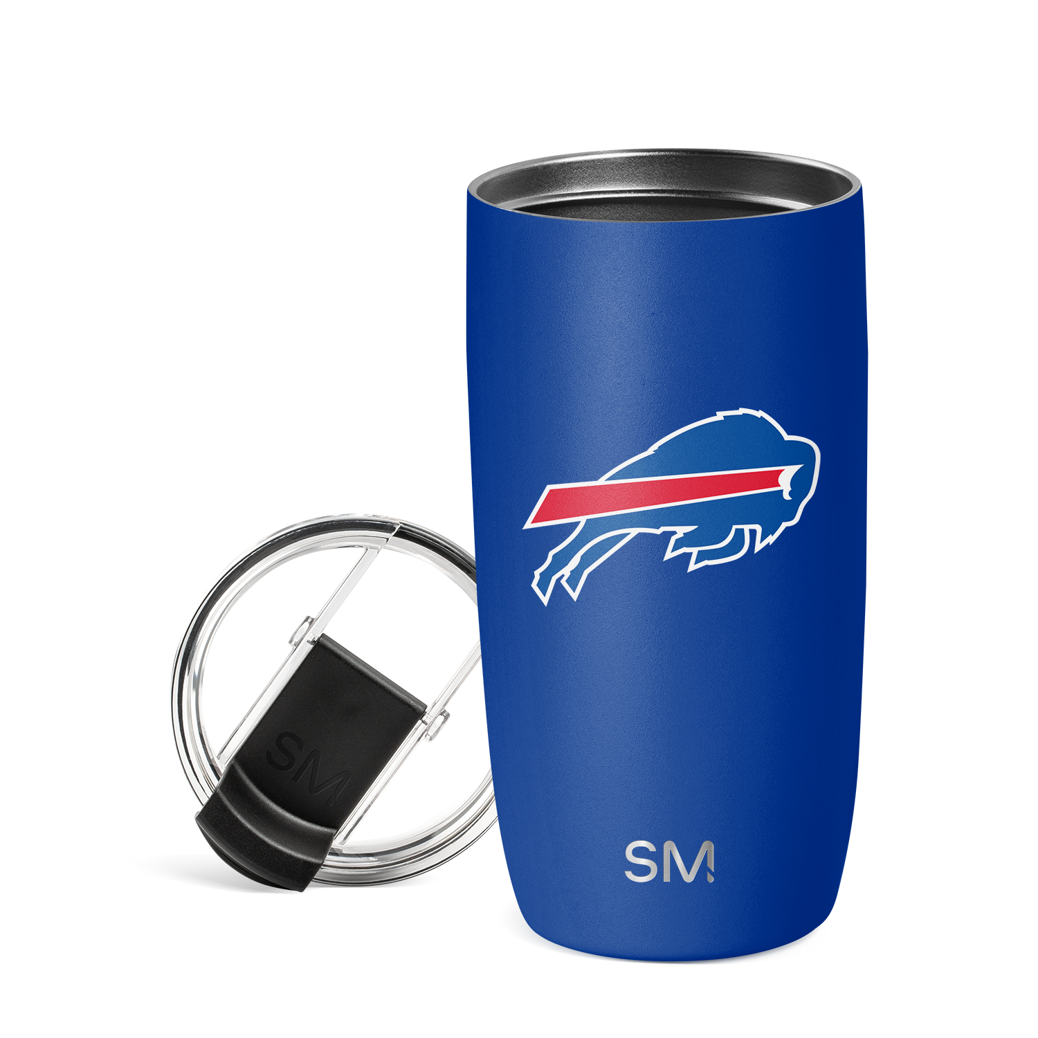 NFL Voyager Tumbler with Clear Flip Lid & Straw - 20oz Insulated Stainless Steel Water Bottle for Football Fans - Perfect for Game Day, Gym & Outdoor Activities