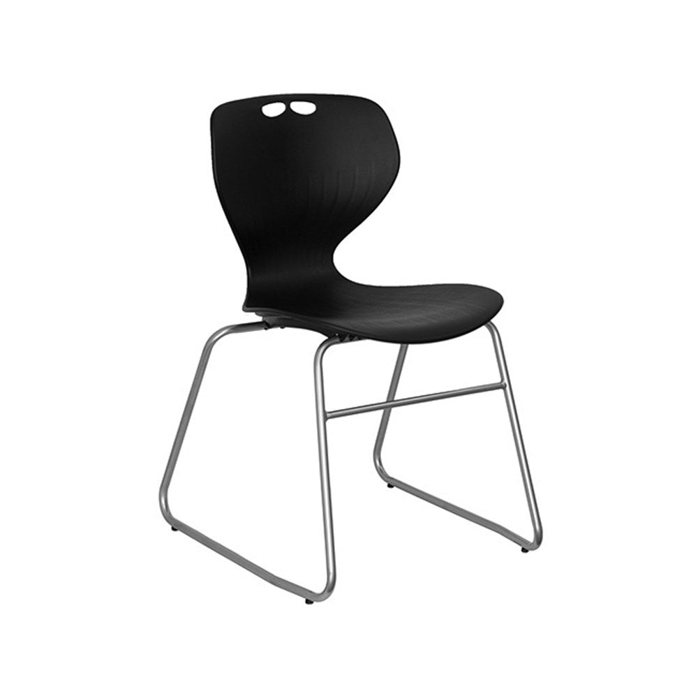 Mata Sled Chair - Modern Scandinavian Wooden Dining Chair for Home & Office - Perfect for Kitchens, Dining Rooms, and Workspaces