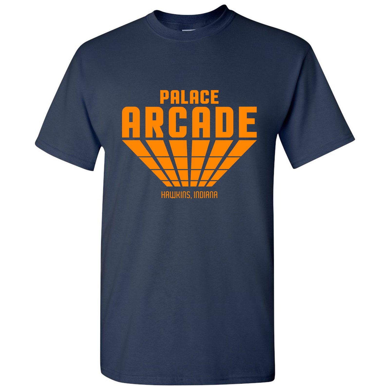 UGP Campus Apparel Palace Arcade - Hawkins Indiana Gamer Graphic T-Shirt for Men & Women | Retro Video Game Tee | Perfect for Cosplay, Conventions & Casual Wear