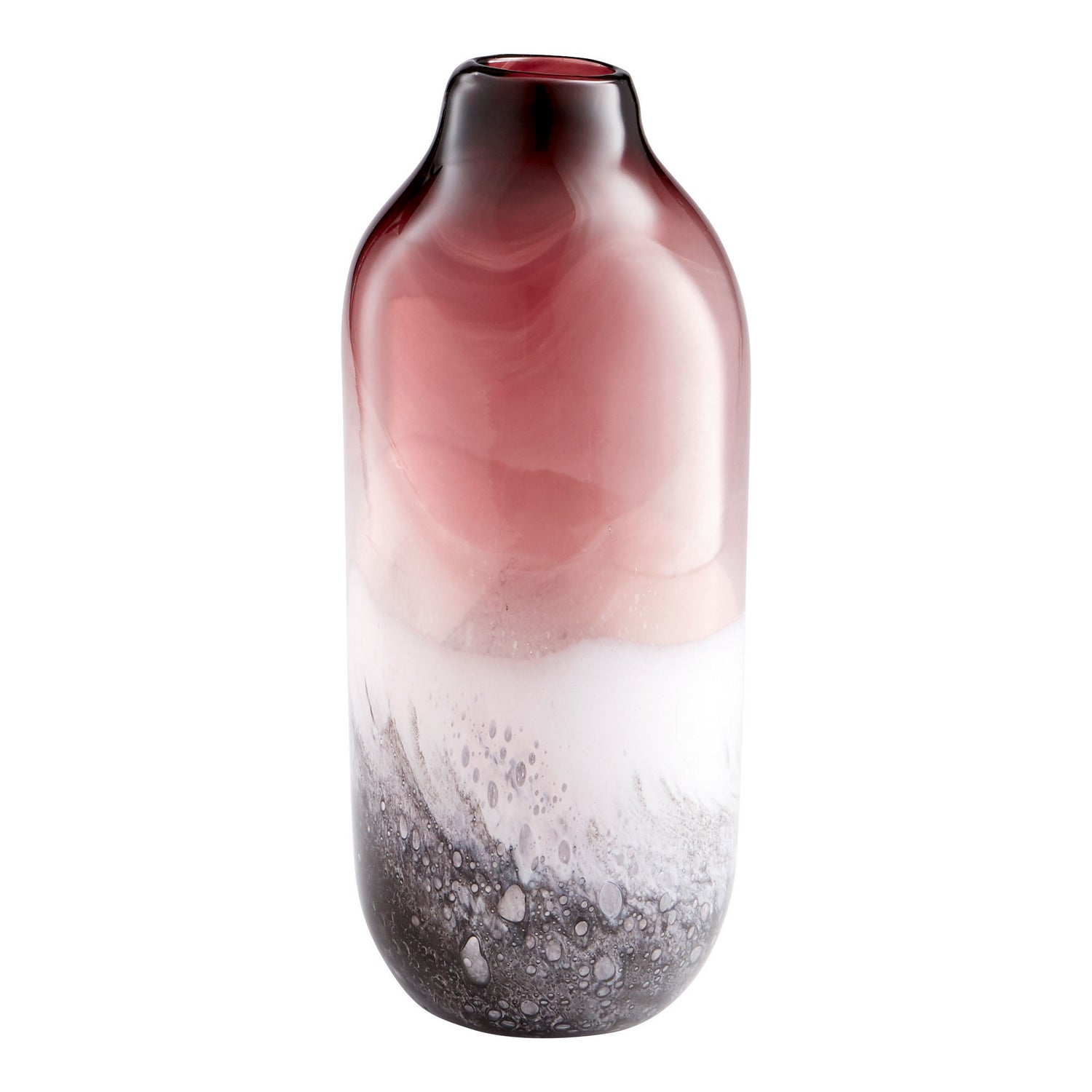 Cyan Design 10321 Perdita Vase - Elegant Purple and White Ceramic Flower Vase for Home Decor, Wedding Centerpiece & Tabletop Display (Medium Size)