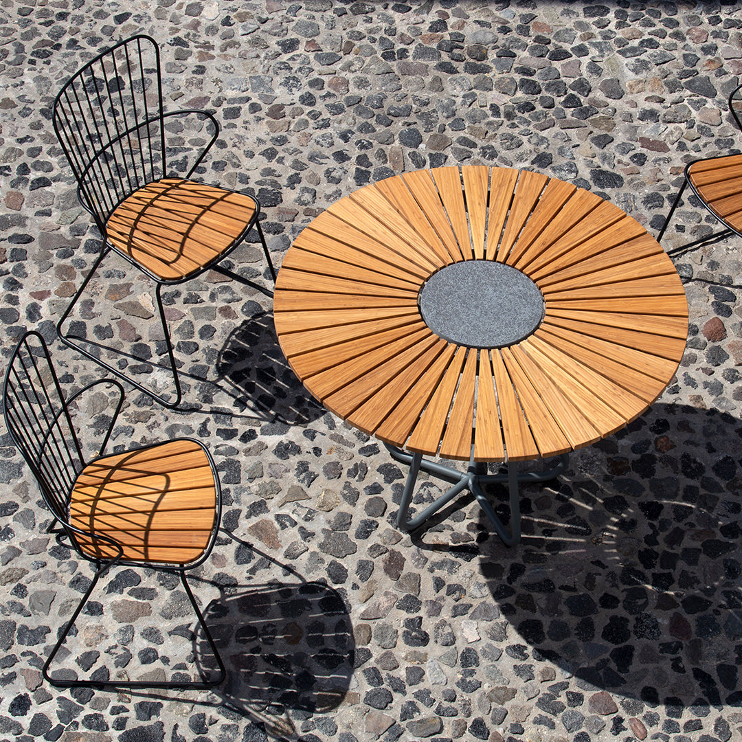 Premium Round Outdoor Patio Table - Durable Weather-Resistant Garden Dining Set for Backyard, Deck, Poolside & BBQ Gatherings