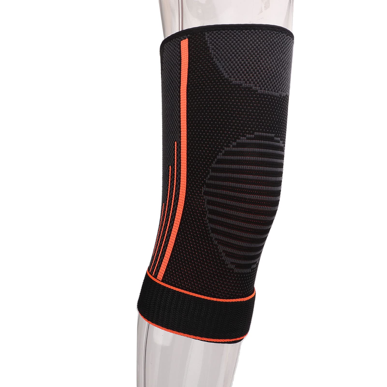 Qinlorgo Knee Support Brace - Adjustable Hook & Loop Knee Guards for Basketball, Running, Workout & Joint Pain Relief - Breathable Knit Design for Men & Women