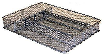 VeahUS Metal Mesh Cutlery Tray - Small Kitchen Utensil Organizer for Drawers | Durable Cutlery Holder for Knives, Forks, Spoons | Perfect for Kitchen Drawer Organization and Utensil Storage