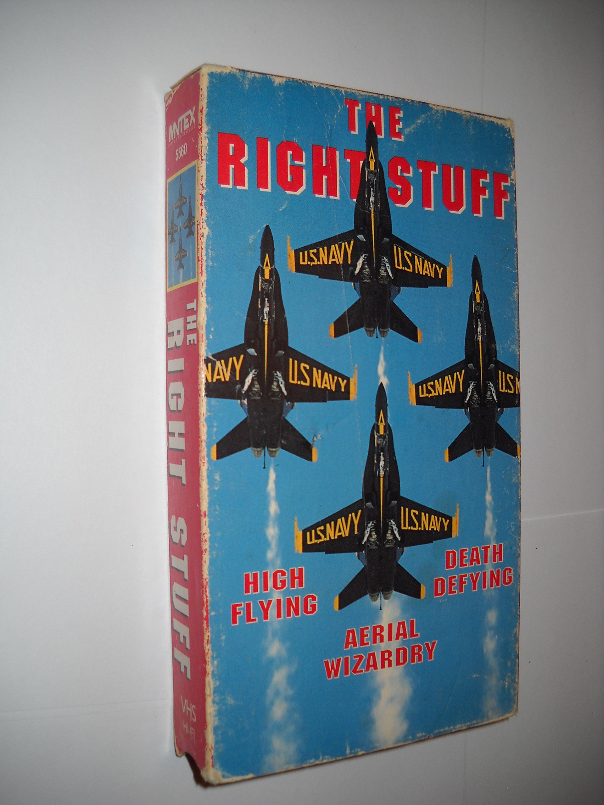 The Right Stuff - High-Flying Death-Defying Aerial Wizardry [VHS] - Classic Space Adventure Film for Movie Collectors & Aviation Enthusiasts