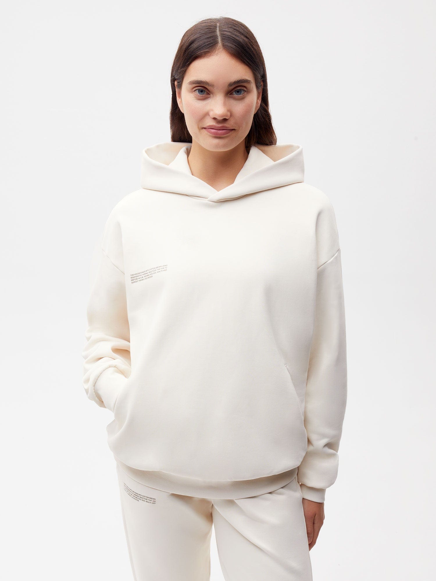 Women's Convertible Cotton Hoodie - Soft White Pullover for Casual Wear, Outdoor Activities & Lounge Comfort