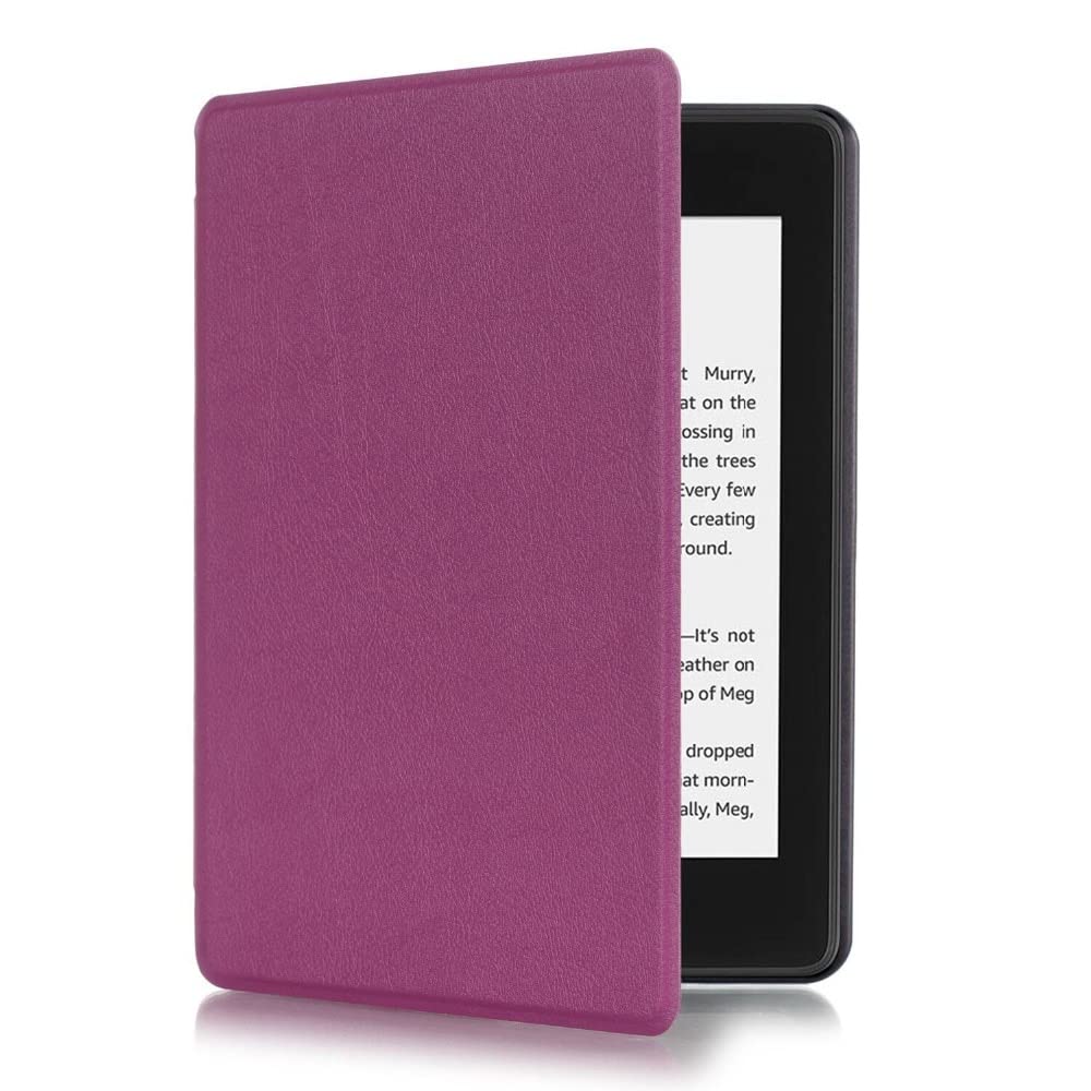 Premium Leather Case for Kindle Paperwhite 4 (2018) - Auto Sleep/Wake, Durable Protection, Soft Inner Lining (Red) | Perfect Gift for Book Lovers, Ideal for Reading in Bed, Travel & Daily Commute