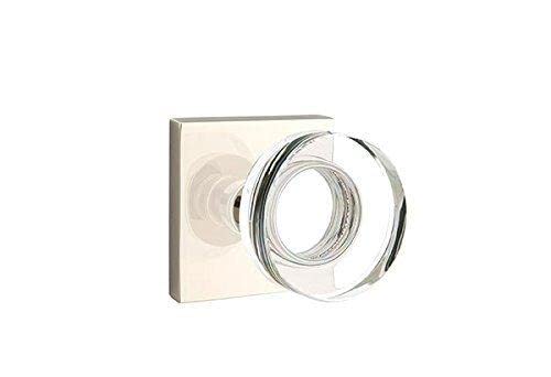 Modern Square Rosette & Crystal Knob Set - Oil Rubbed Bronze Cabinet Hardware for Kitchen & Bathroom (Full Dummy Set) - Perfect for Drawers, Cabinets & Furniture Upgrade