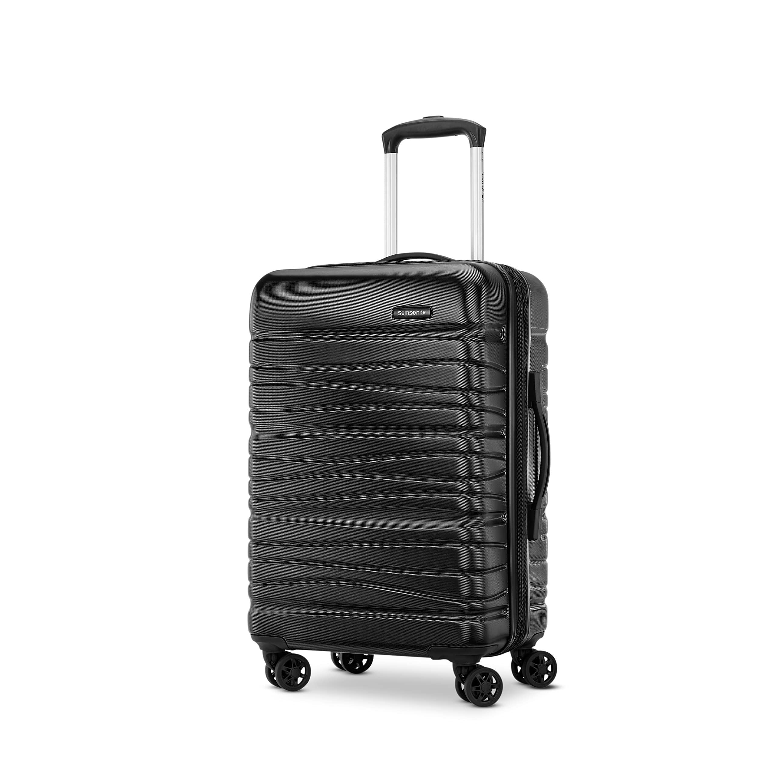 Samsonite Evolve SE Hardside Expandable Spinner Luggage Set (3-Piece, Carry-On/Medium/Large) - Durable Black Suitcase for Business Travel & Family Vacations