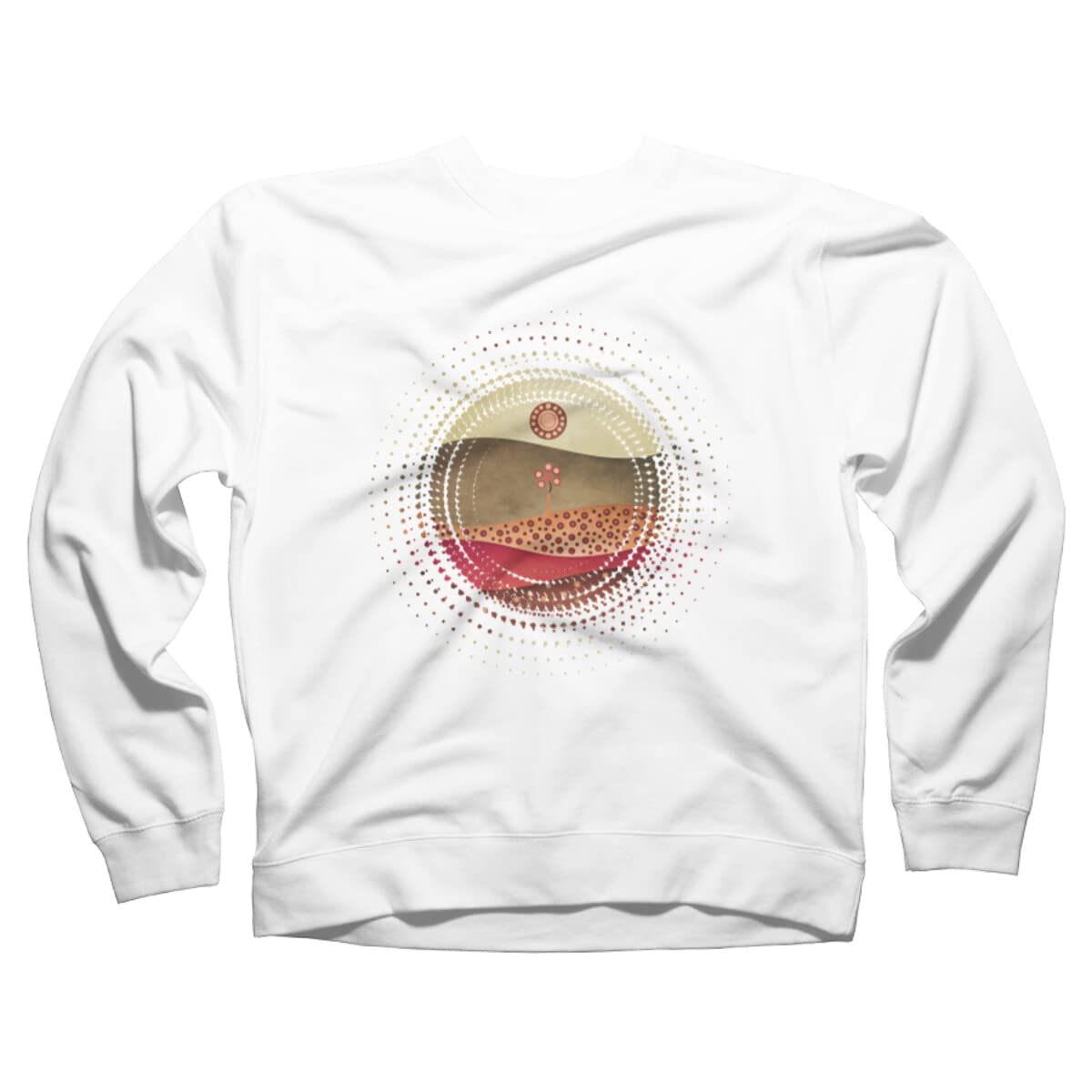 Vintage Landscape Unisex Sweatshirt by ViviGonzalezArt - Design By Humans - Cozy Pullover for Casual Wear, Outdoor Adventures & Street Style Fashion