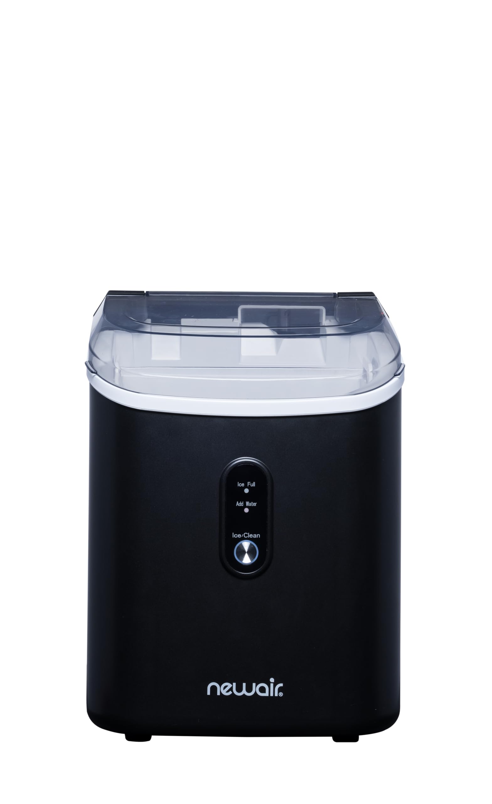 Newair Nugget Countertop Ice Maker Machine - 26 lbs. Daily Output, Self-Cleaning, Refillable Water Tank | Matte Black Electric Sonic Ice Maker for Perfect Nugget Ice | Ideal for Home Kitchens, Offices, Coffee Bars & Entertaining