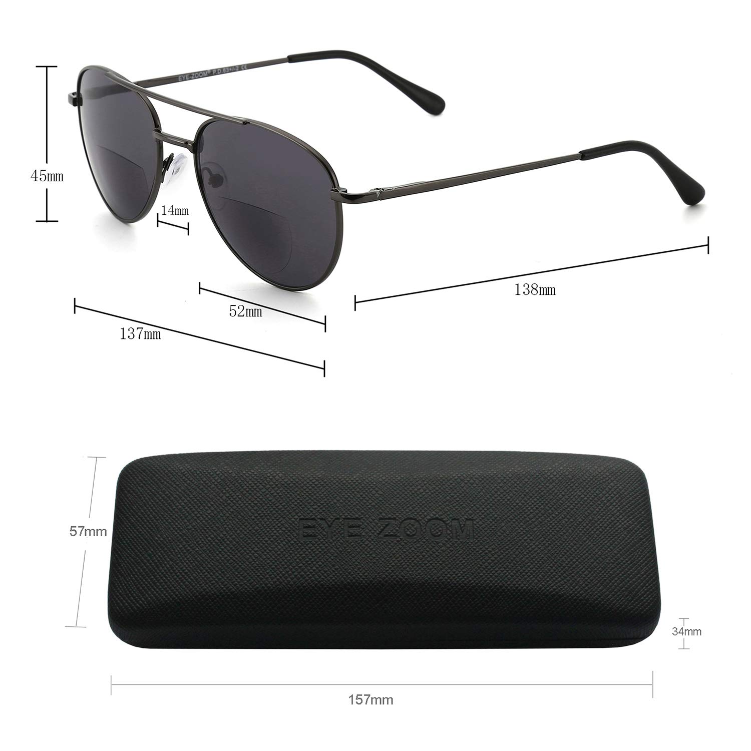 Blue Light Blocking Bifocal Reading Glasses with UV400 Protection - Aviator Style for Men & Women - Perfect for Computer Use, Reading, and Outdoor Activities