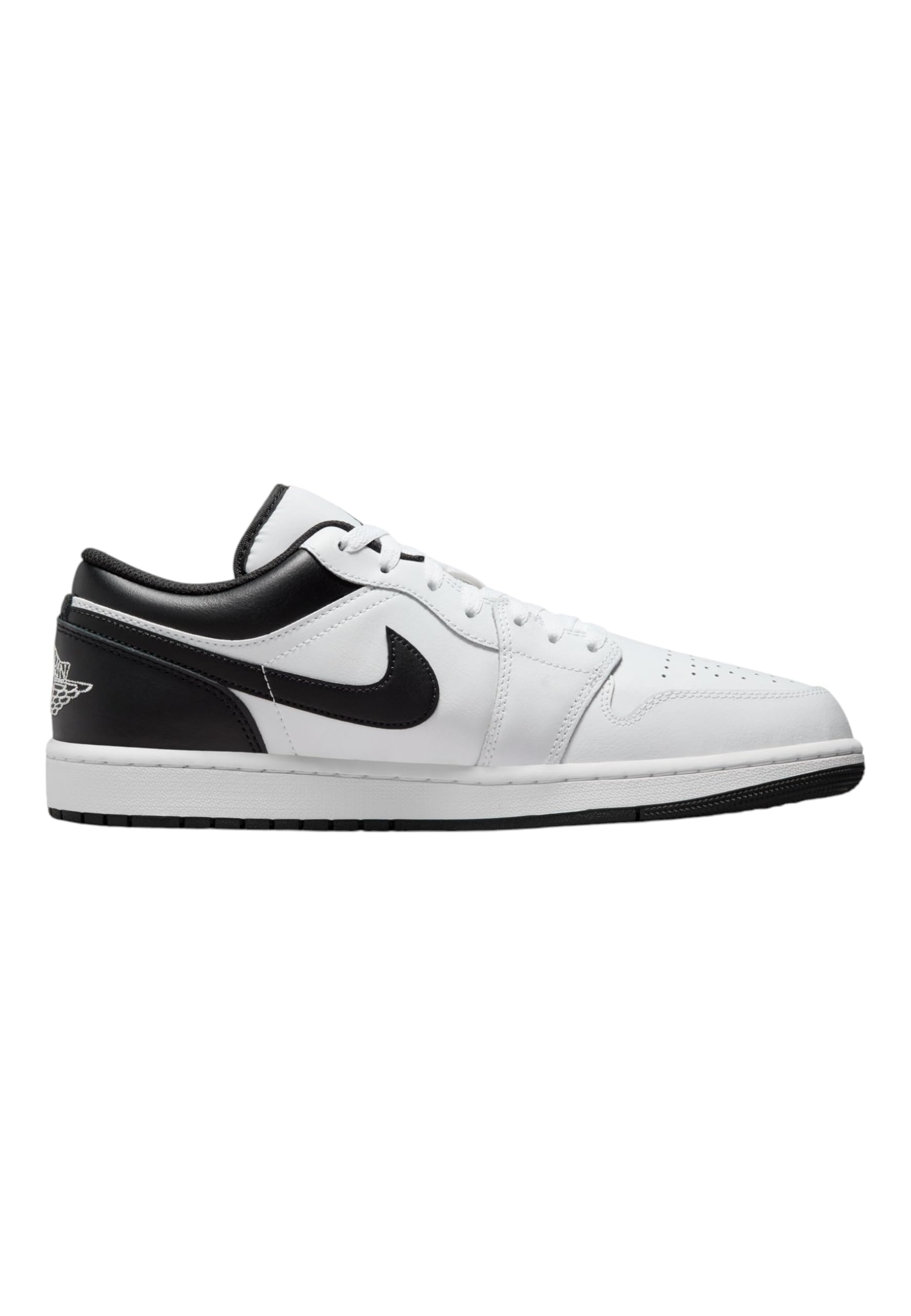 Nike Air Jordan 1 Low Men's Basketball Shoes - Black/Gym Red-White (553558-093) | Casual Sneakers for Streetwear & Everyday Wear