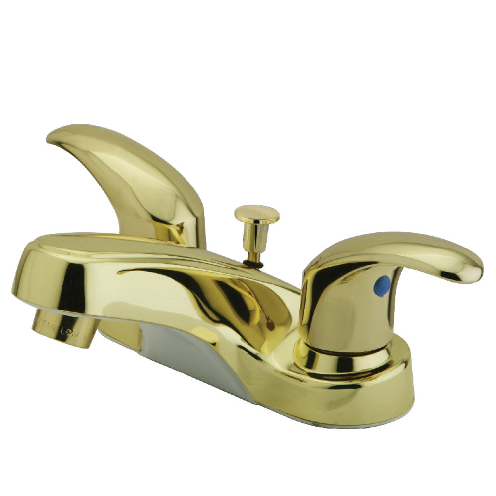 Kingston Brass KB6251LL 4-Inch Centerset Bathroom Faucet - Chrome Finish, Single Handle, Water-Saving Design for Vanity Sinks & Powder Rooms