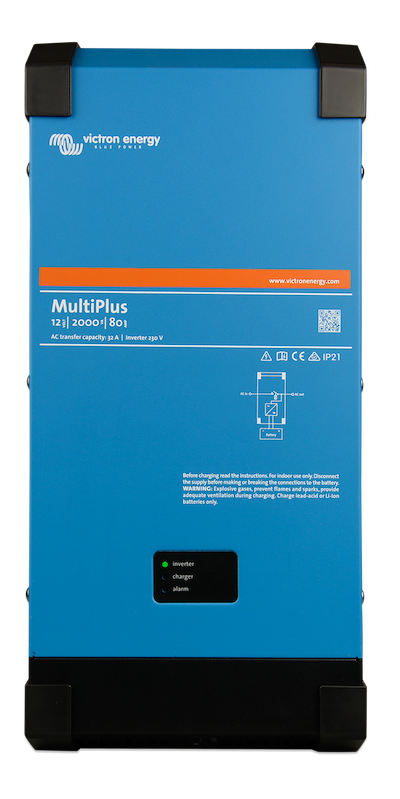 MultiPlus 12/2000/80 32A 230V Pure Sine Wave Inverter Charger - Reliable Power Backup for Home, RV & Marine Use