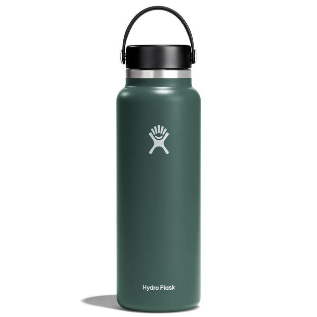 40 oz Wide Mouth Water Bottle with Straw & Handle - Leakproof Stainless Steel Insulated Water Jug for Gym, Hiking & Outdoor Activities - BPA Free Vacuum Flask for Hot & Cold Beverages
