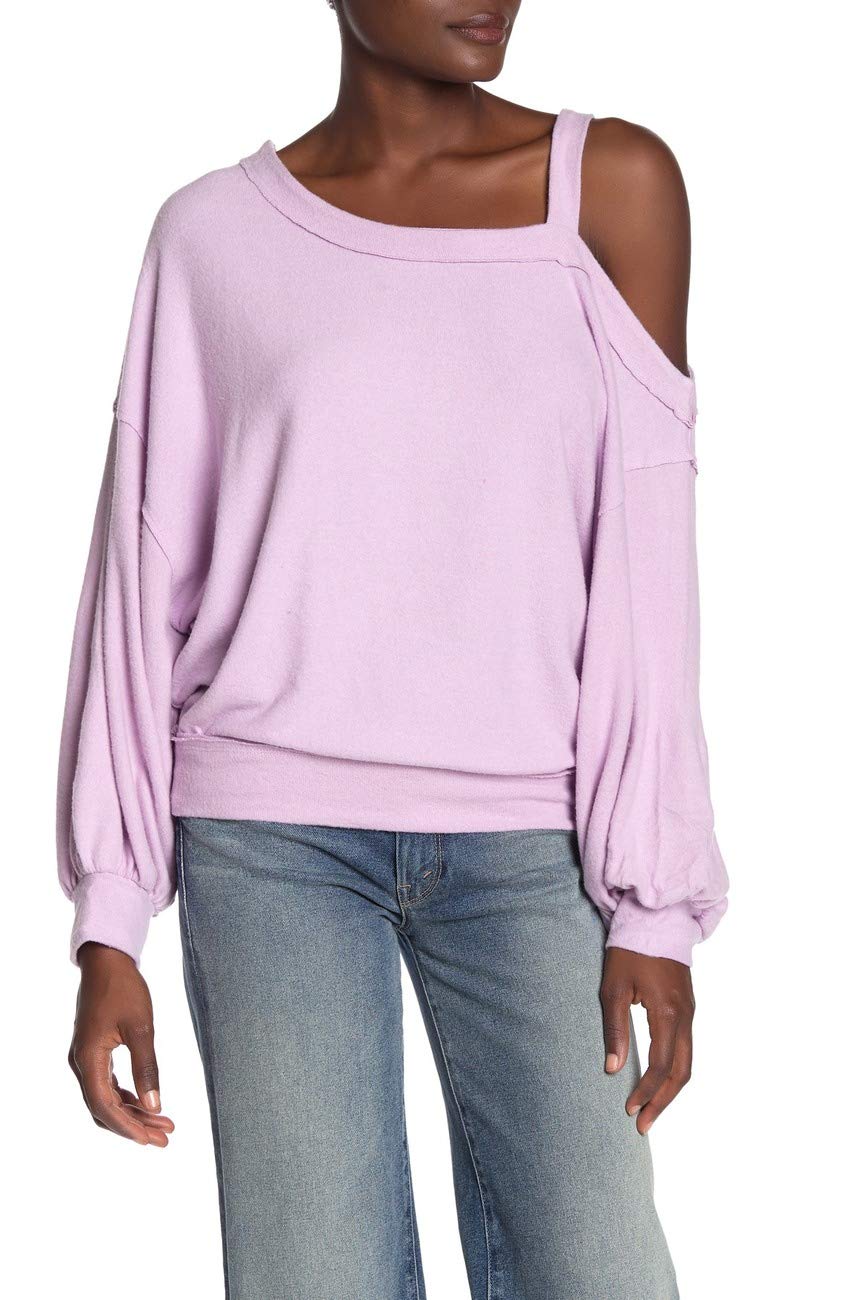 Free People Flaunt It Asymmetrical Cold Shoulder T-Shirt for Women | Trendy Off-Shoulder Top | Perfect for Casual Outings, Date Nights & Summer Fashion