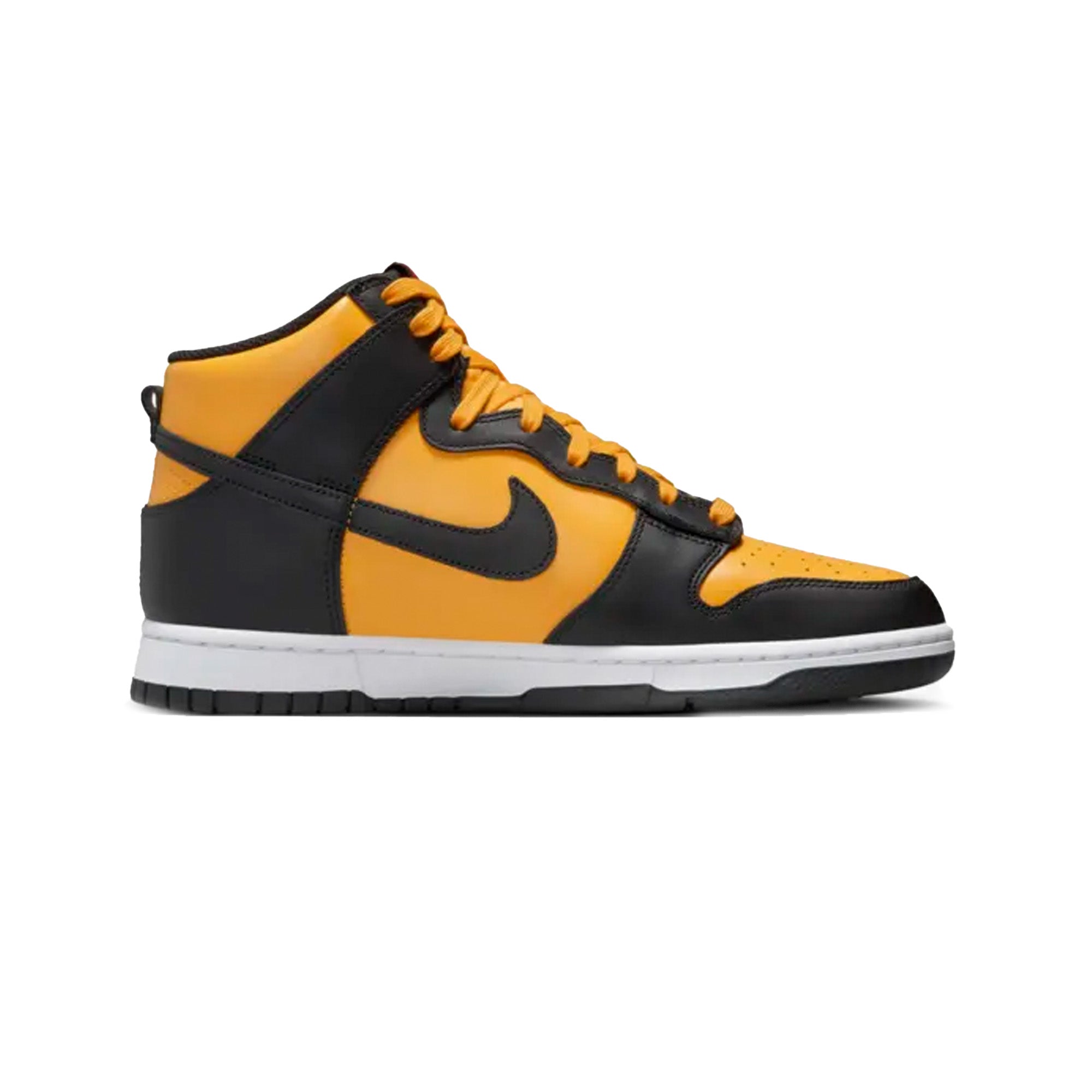 Nike Dunk High 'University Gold and Black' Sneakers (2022 Release) - Retro Basketball Shoes for Men, Streetwear Fashion & Casual Wear