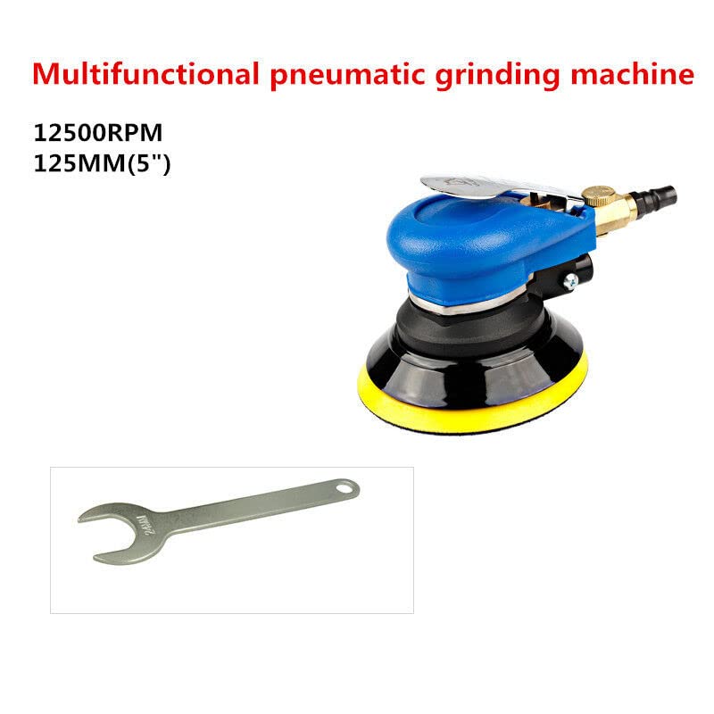 5 Inch Pneumatic Grinding and Polishing Machine Kit - 12500 RPM High Speed Car Waxing & Milling Tool for Auto Detailing, Metal Finishing & DIY Projects