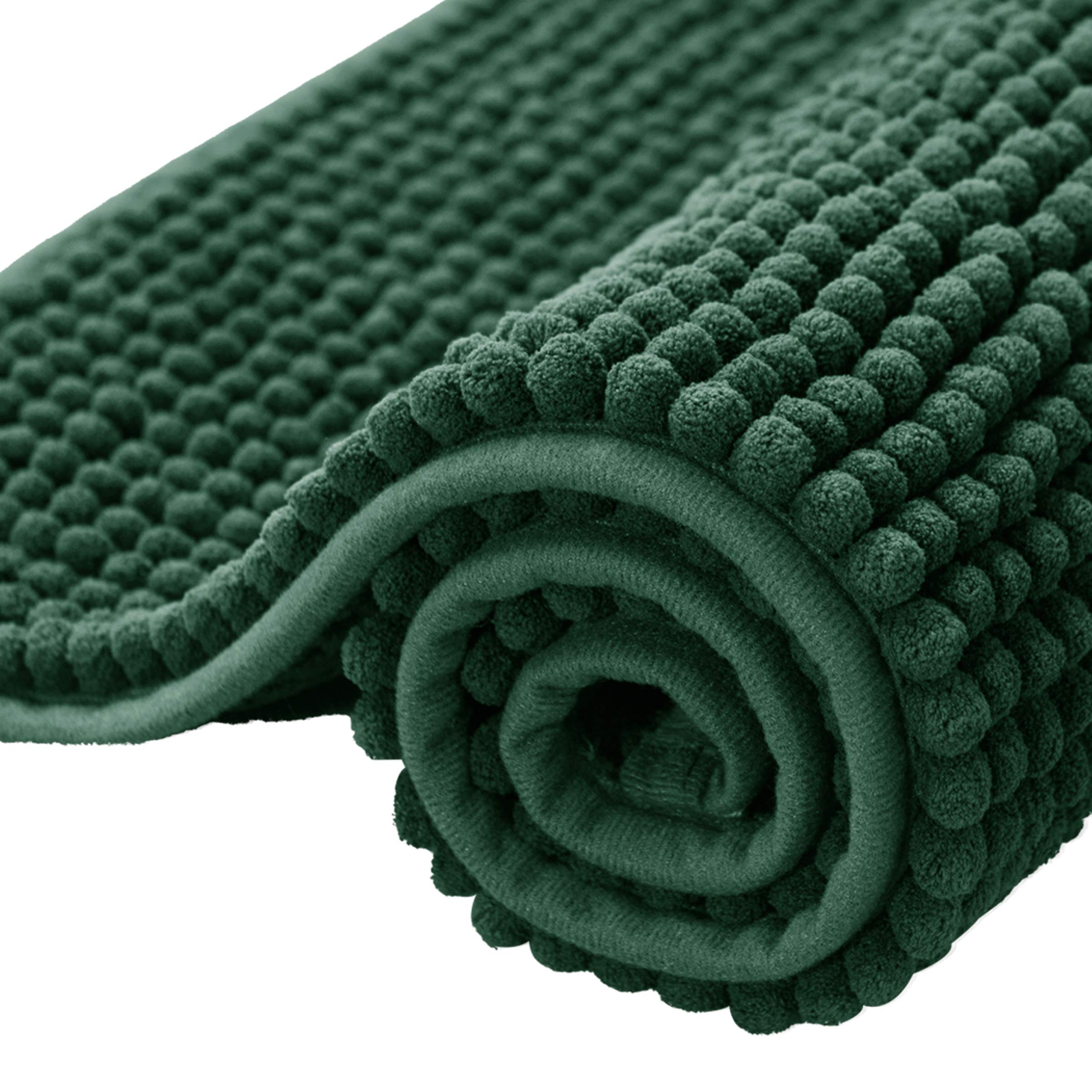 SUBRTEX Chenille Bathroom Rug - Ultra Soft Plush Bath Mat, Water Absorbent & Quick Dry, Machine Washable (Celadon, 16