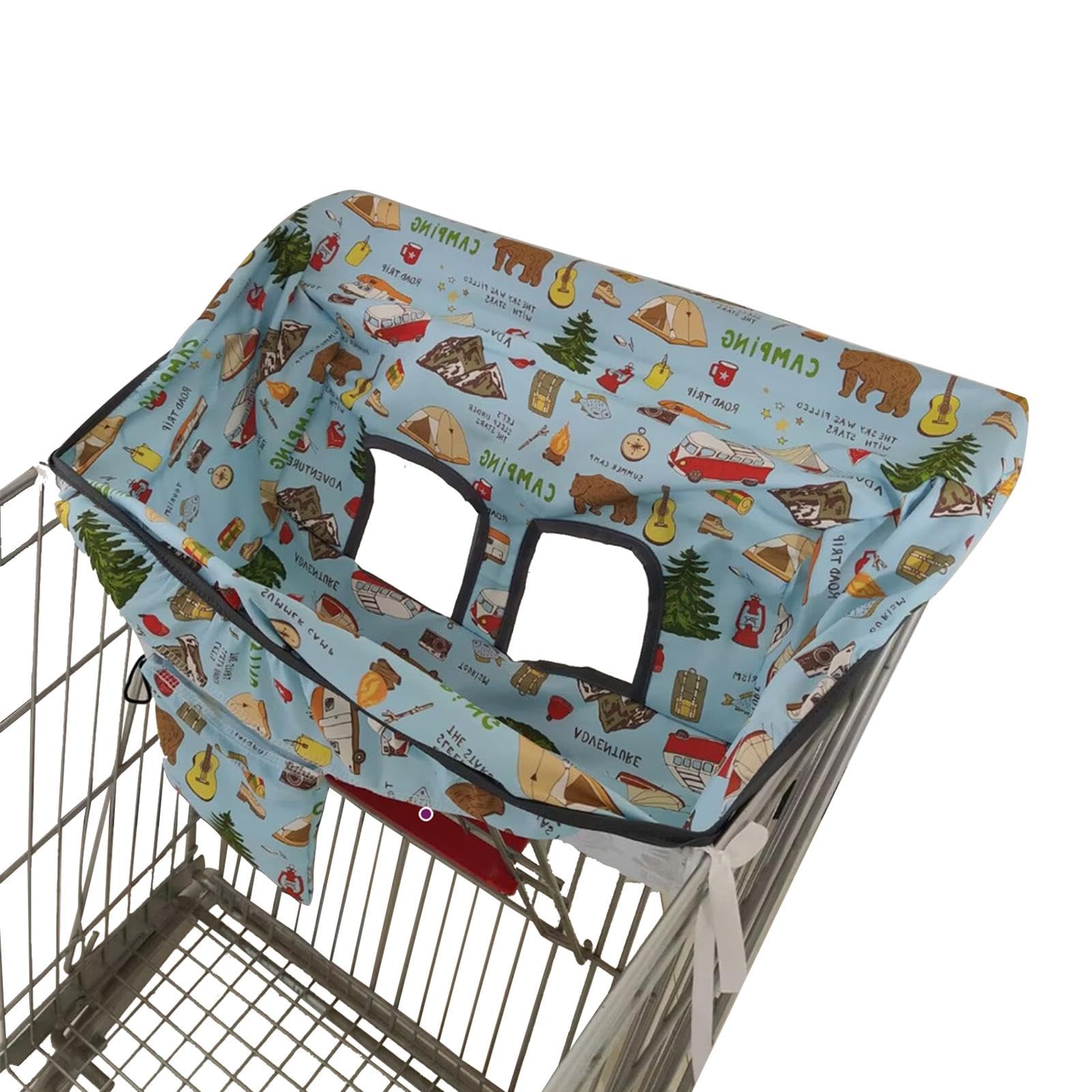**Baby Shopping Cart Cover with Cute Prints - Secure & Easy to Clean Toddler Shopping Cart Seat for Boys & Girls - Perfect for Grocery Stores & Shopping Trips**