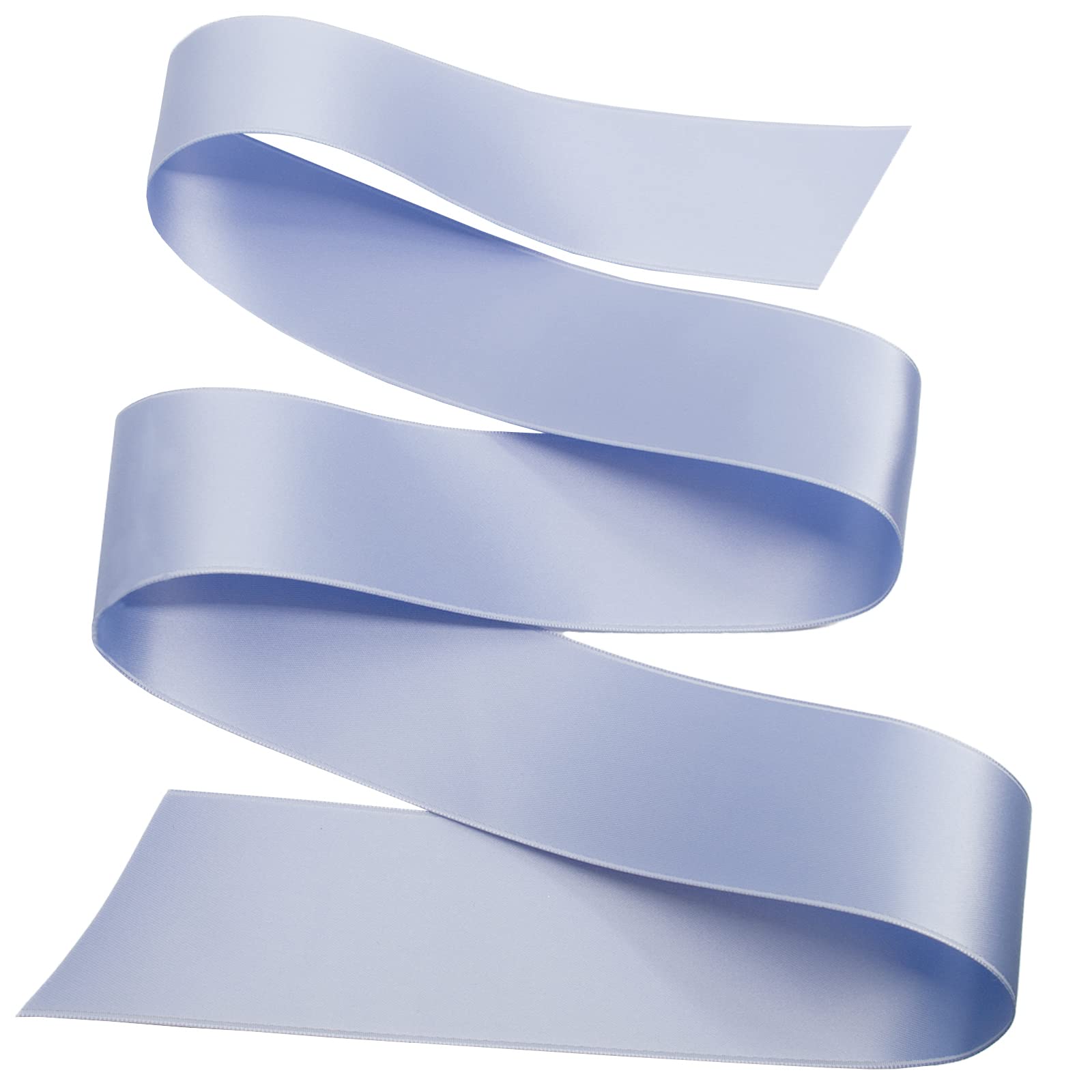 Morex Ribbon DF Swiss Satin Ribbon 2 Inch x 27 Yards - Premium Ice Blue Craft Ribbon (03550/25-505) for Gift Wrapping, DIY Projects, Wedding Decorations & Hair Accessories