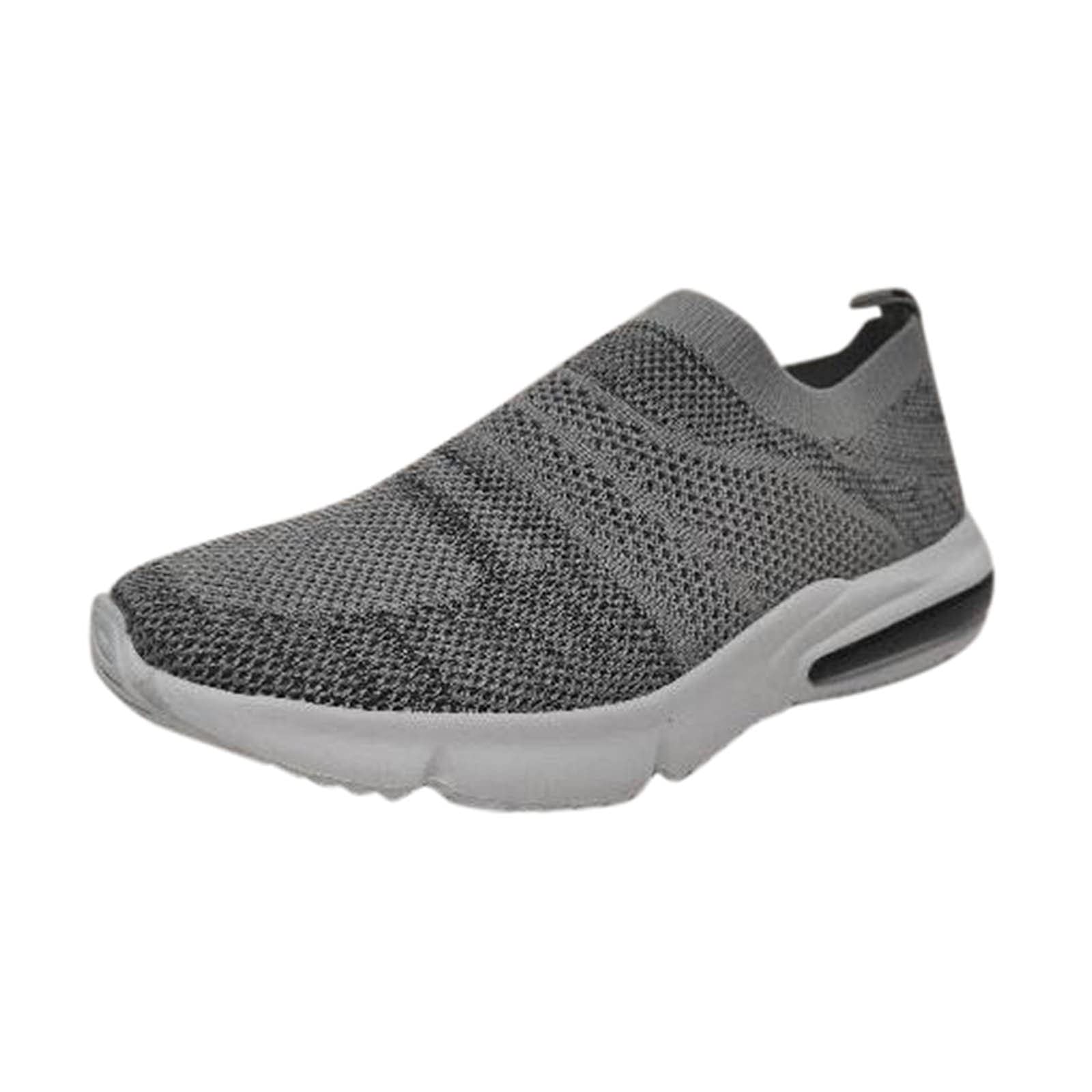 Women's Slip-On Classic Sneakers - Comfortable Low Top Boat Shoes for Running & Walking - Easy Spirit Casual Shoes (Gray, Size 9.5) | Perfect for Gym, Travel & Everyday Wear