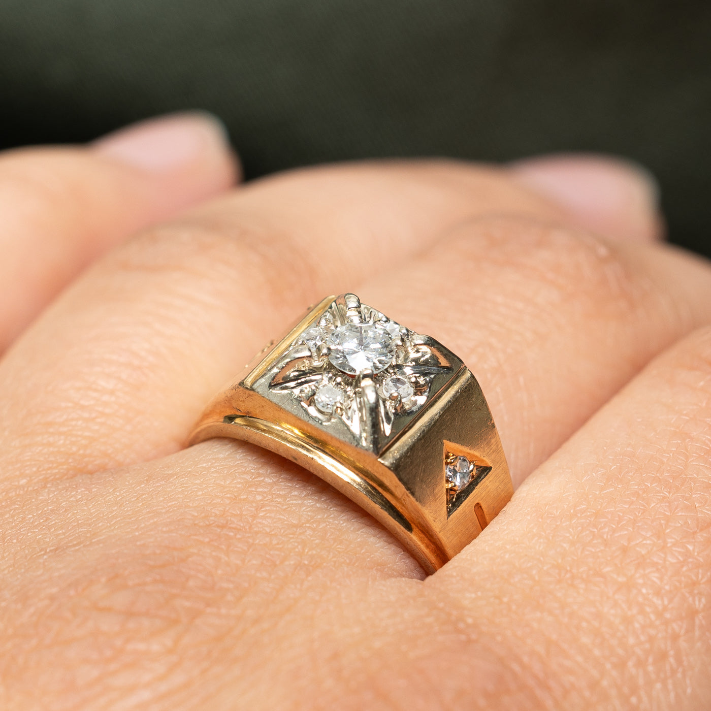 0.41ctw Illusion Set Cluster Diamond Ring for Women - Size 10 | Elegant Wedding, Engagement & Anniversary Jewelry Gift