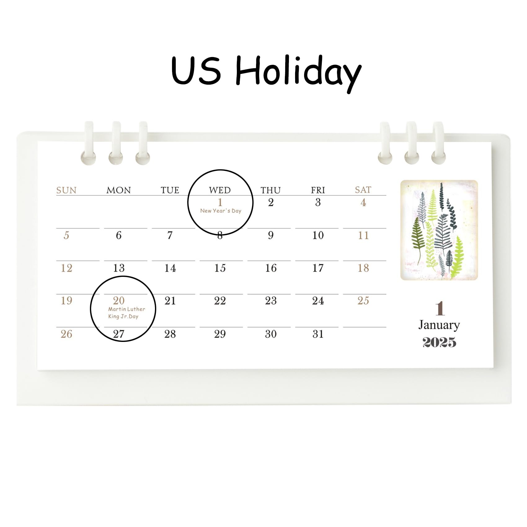 2025 Mini Desk Calendar - 6.9