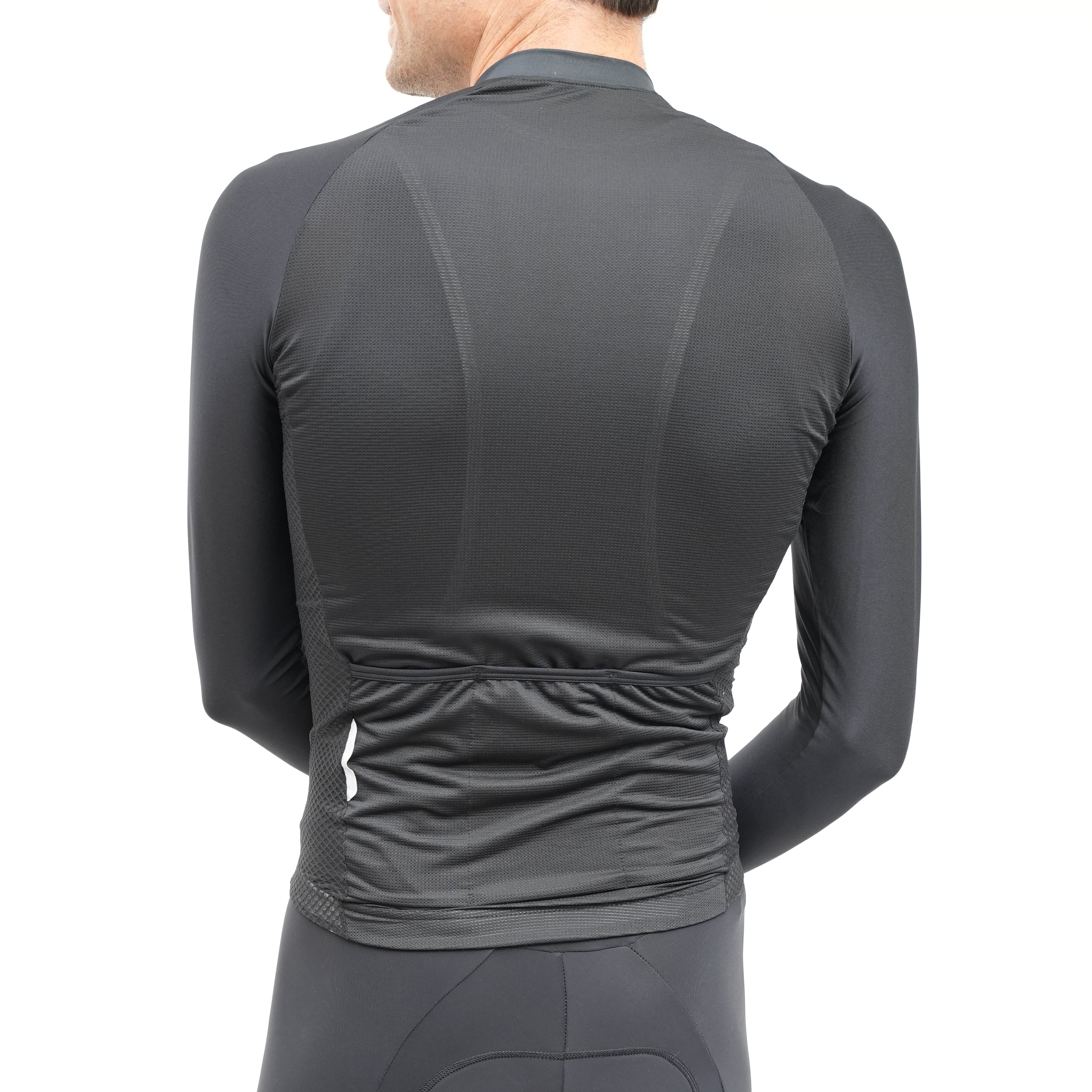 Aero Long Sleeve Jersey - Black | Performance Cycling Shirt for Men & Women | Ideal for Road Biking, Training & Outdoor Sports