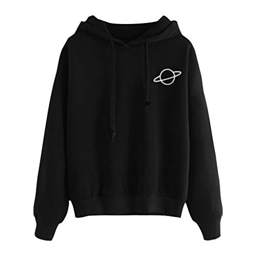 Women's Printed Hooded Sweatshirt - Loose Fit Casual Pullover Blouse & Jacket for Everyday Wear, Work, and Travel