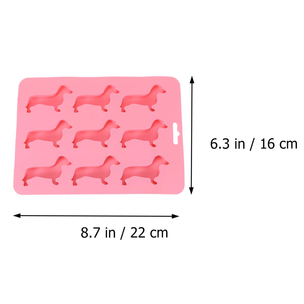 DOITOOL Dog Silicone Mold for Ice Cubes, Treats, Jelly, Soap Making - DIY Chocolate & Cookie Molds - Creative Cartoon Chewing Gum Ice Tray - Perfect for Pet Treats, Baking, Crafts & Party Decorations