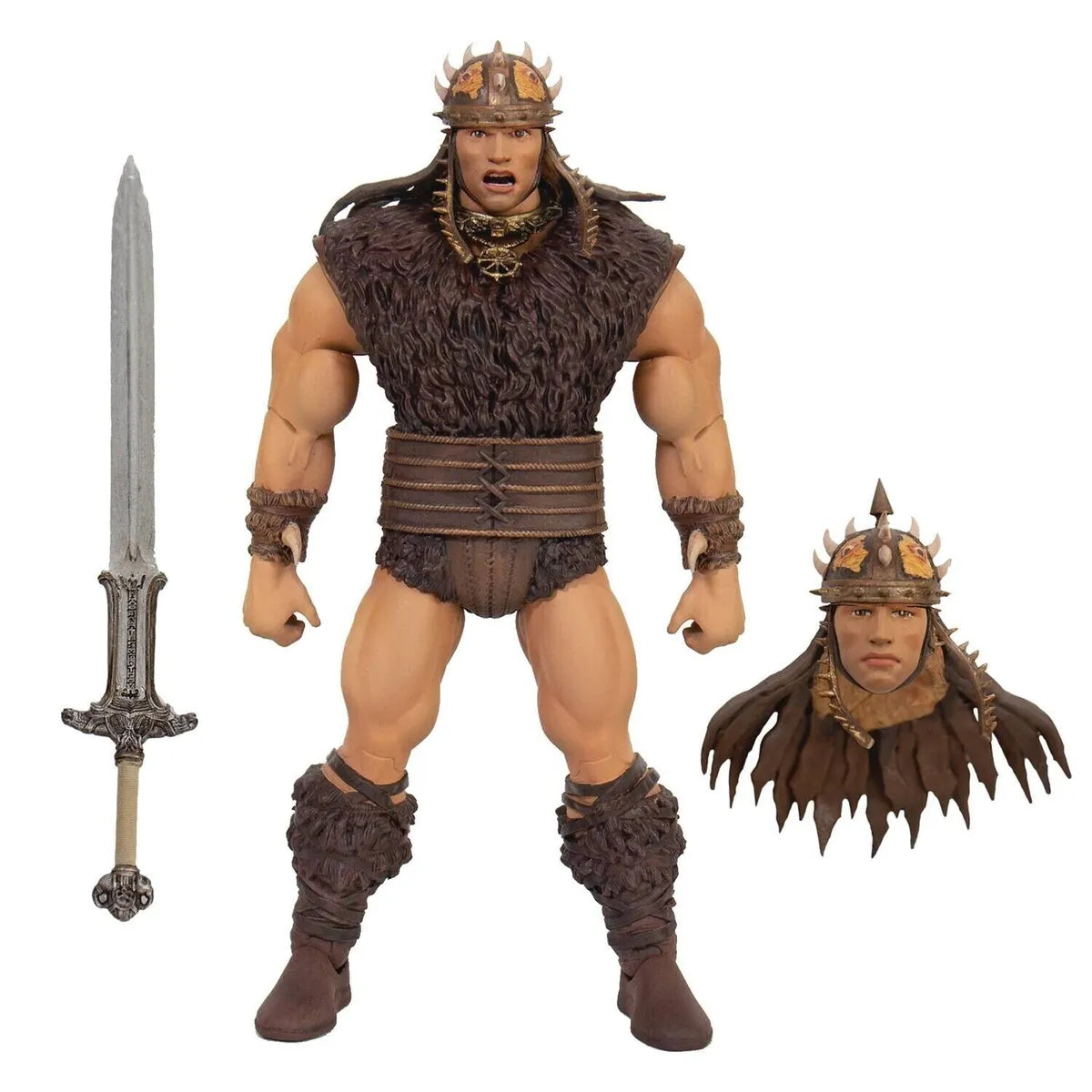 Conan The Barbarian ULTIMATES! Pit Fighter Action Figure - Collectible 7-Inch Scale Toy with Multiple Accessories for Display & Play | Perfect for Fans, Collectors, and Role-Playing Scenes