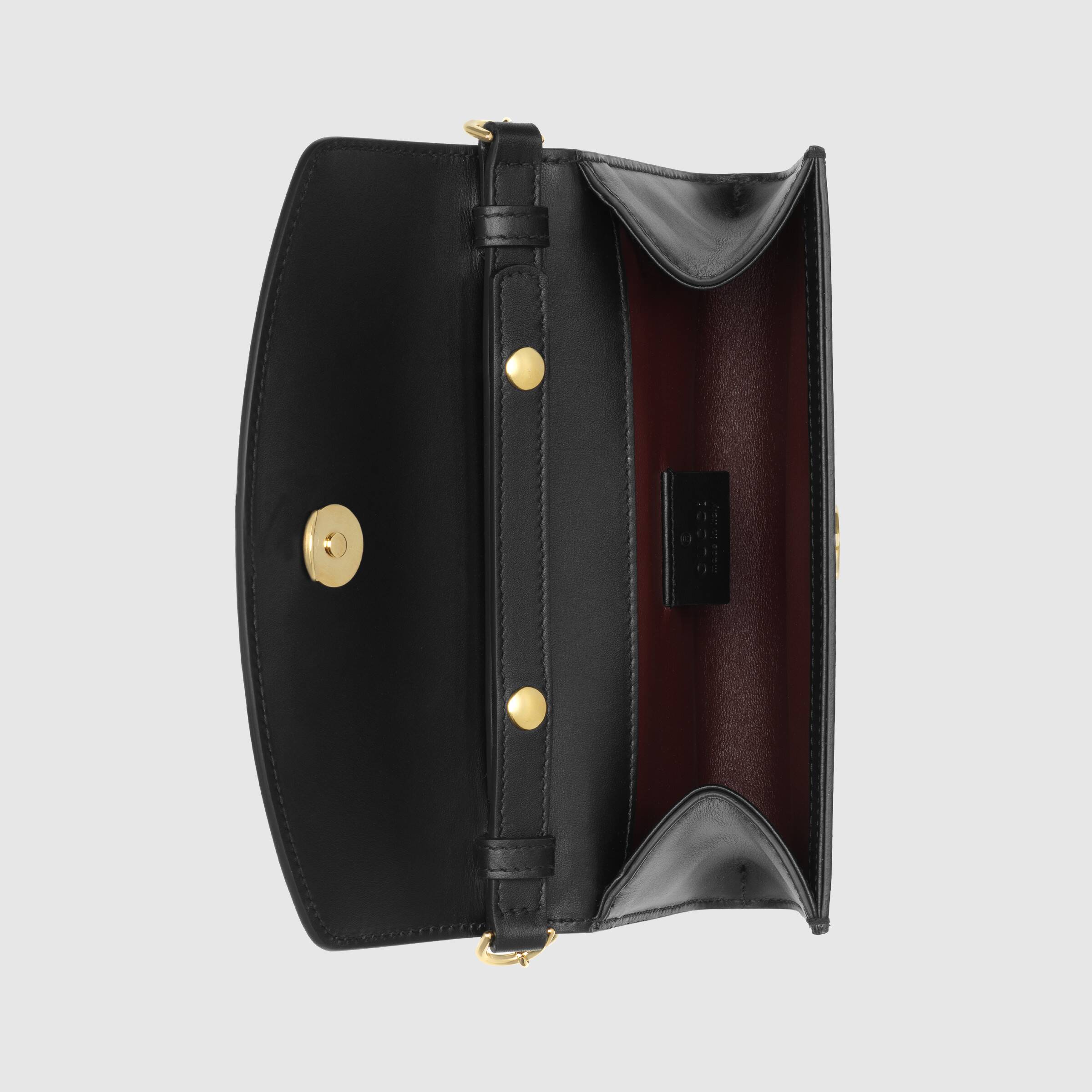 Gucci Zumi Black Smooth Leather Mini Bag for Women - Luxury Designer Crossbody Purse for Evening Out & Party | Fashionable & Elegant Accessory