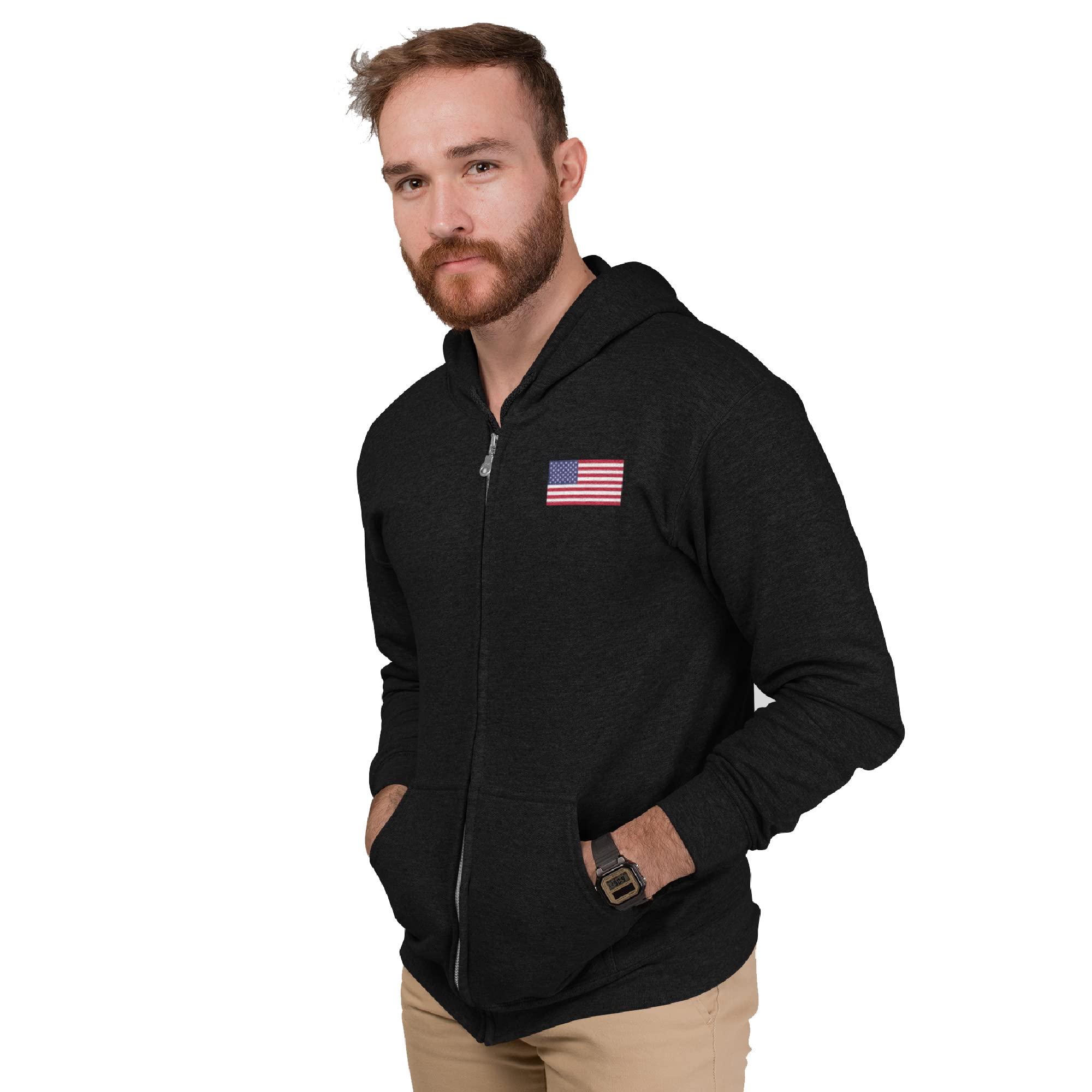 Let's Go Brandon Zip Hoodie - Patriotic Pullover Sweatshirt for Men & Women - Comfortable & Stylish Casual Wear for Outdoor Activities, Sports & Everyday Use