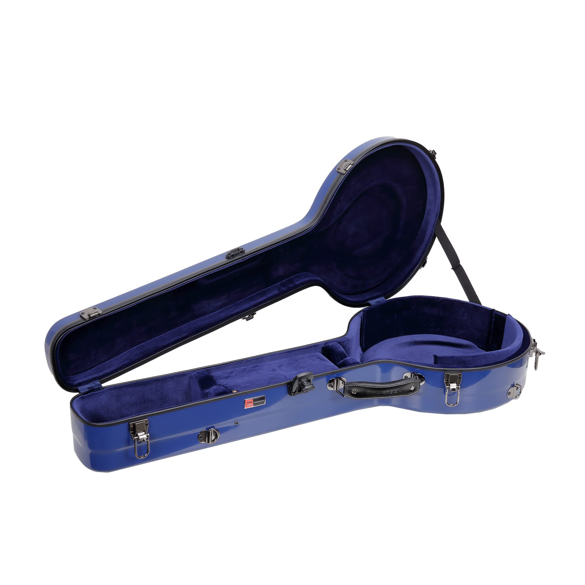 Crossrock CRF2020BJNVBL Fiberglass Resonator Banjo Case for 5-String Banjos - Durable Backpack Style in Navy Blue | Perfect for Travel, Gigging & Professional Musicians