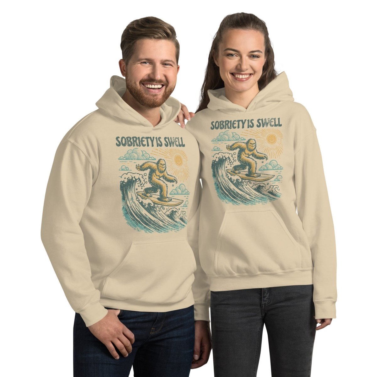 Sobriety is Swell Unisex Hoodie - Comfortable Cotton Pullover Sweatshirt for Men & Women - Perfect for Sober Living, Recovery Support & Casual Wear