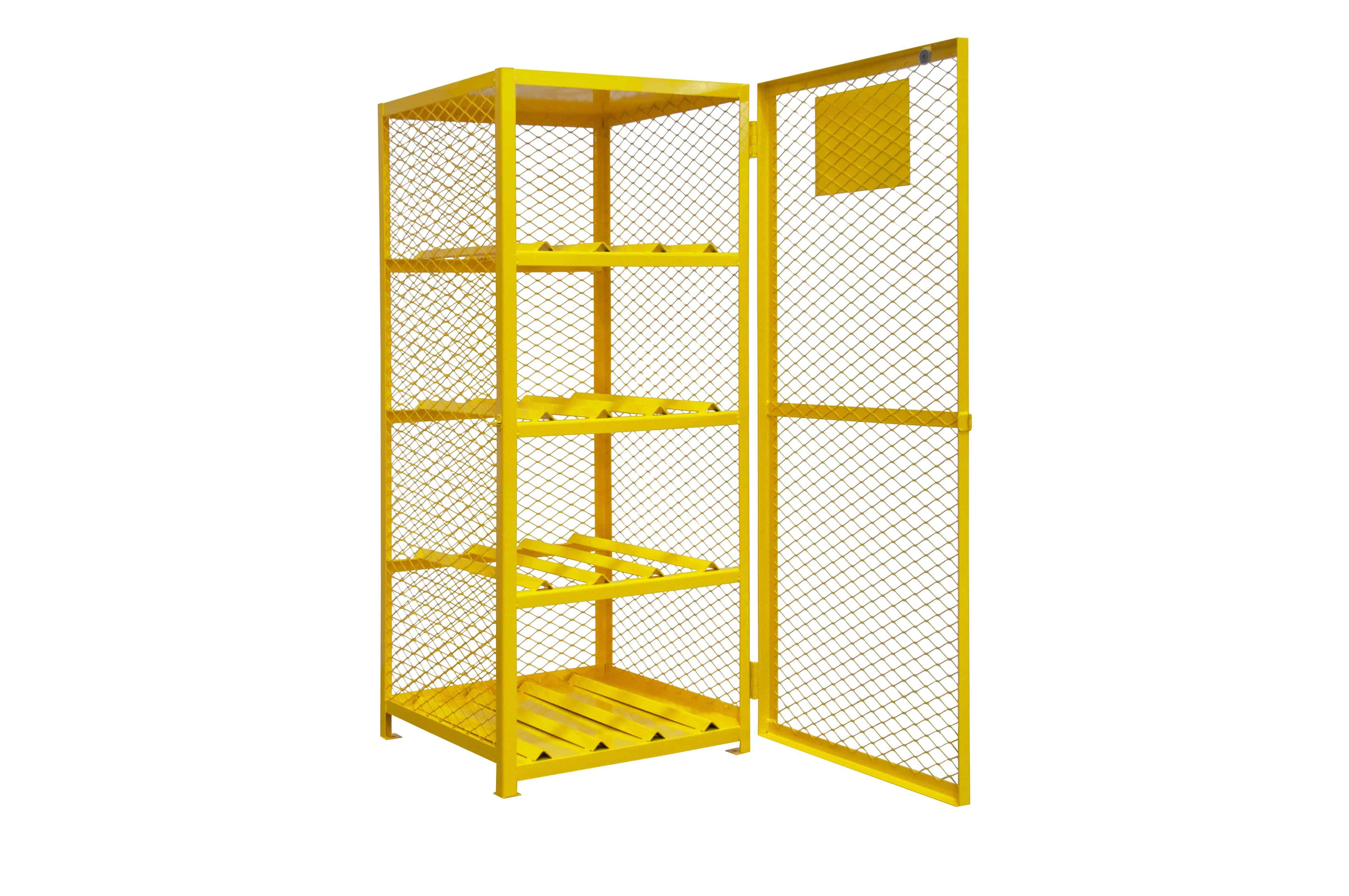 Horizontal Gas Cylinder Storage Cabinet - Secure & Durable Outdoor/Indoor Gas Tank Holder for BBQ, Camping & Home Safety