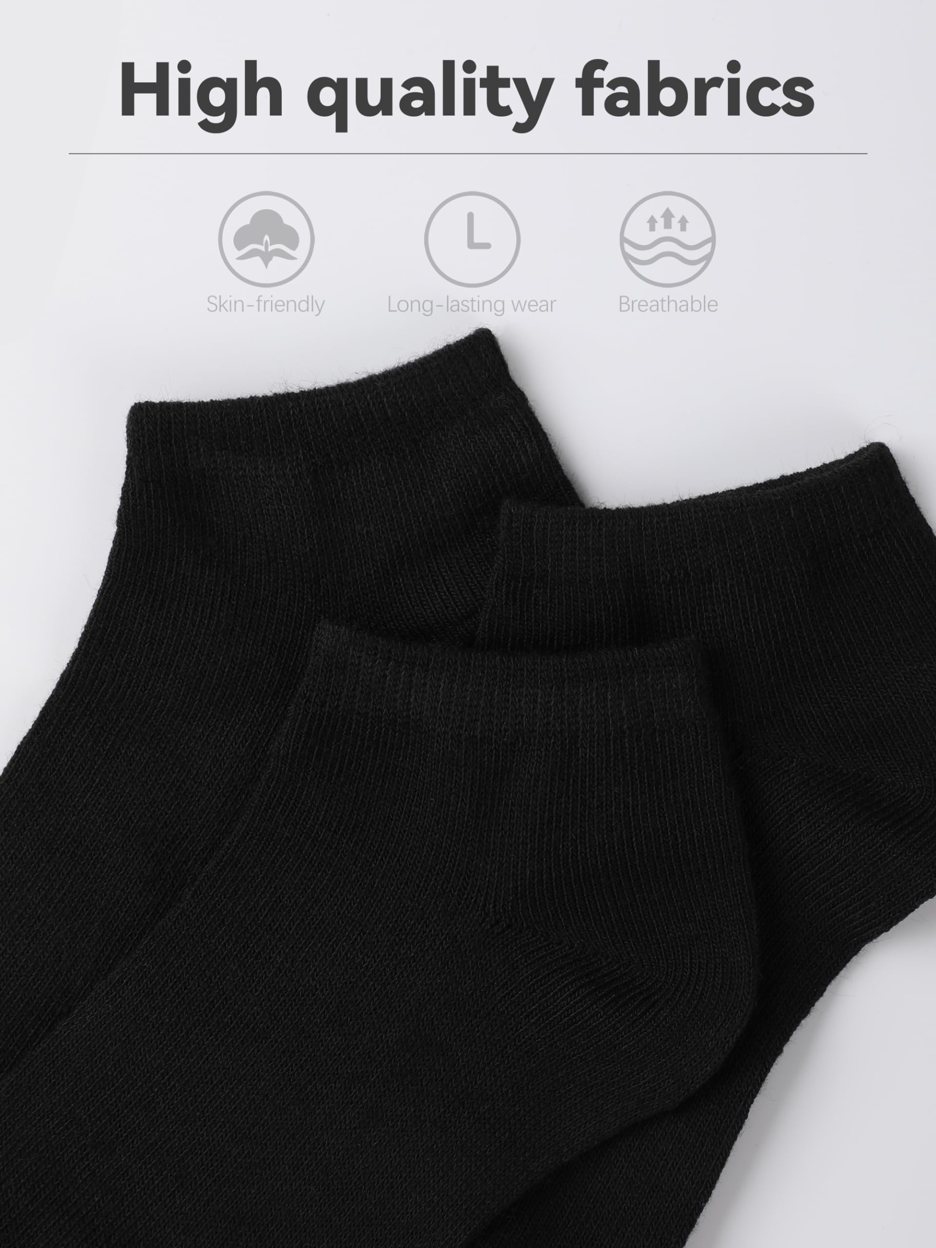 Glooarm 25 Pairs Toddler Socks for Boys & Girls - Soft Ankle Socks with Half Cushion, Low Cut Comfort for Kids | Perfect for School, Play & Everyday Wear