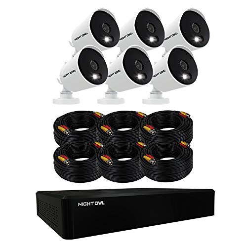 Night Owl 6-Channel 1080p HD Wired Security Camera System with Night Vision - Indoor/Outdoor CCTV Surveillance (Expandable to 16 Cameras) & 1TB HDD - Ideal for Home, Business & Property Monitoring
