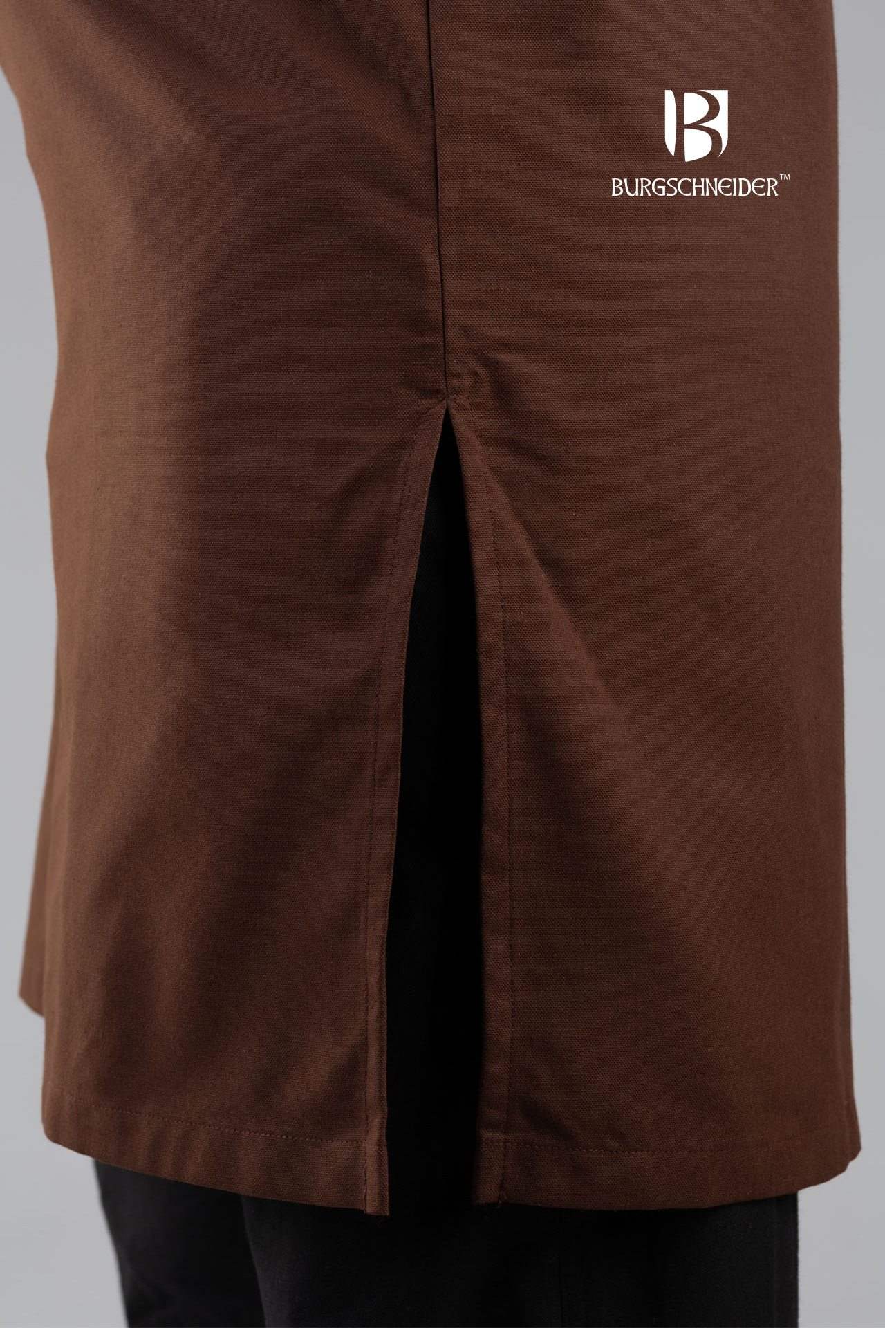 Ekwine Brown Tunic Top for Women - Casual Long Sleeve Blouse with V-Neck - Perfect for Office, Travel & Everyday Wear
