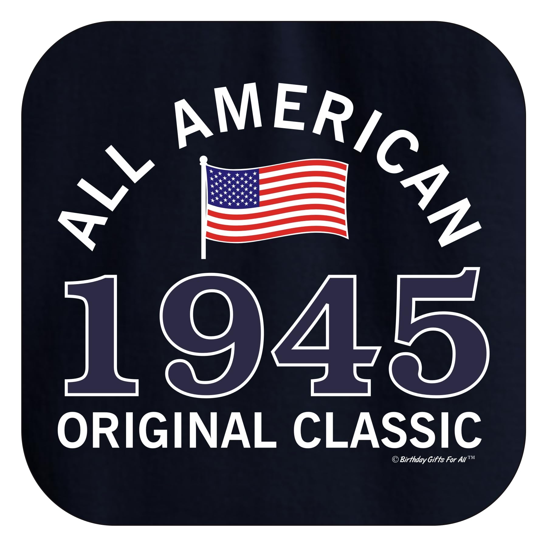 80th Birthday Shirt - Premium All American Classic Crewneck Sweatshirt for Milestone Year | Perfect Birthday Gifts for Men & Women | Great for Parties, Family Reunions & Special Celebrations