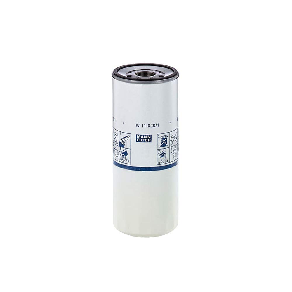 MANN-FILTER W 11 020/1 Oil Filter for Trucks, Buses & Utility Vehicles - Heavy Duty Engine Protection for Commercial Fleets & Industrial Equipment