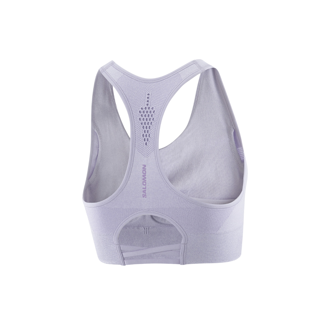 Salomon Women's Elevate Move'on Sports Bra - Lightweight, Breathable & Supportive for Running, Yoga & Gym Workouts (LC2482300) - Perfect for Active Lifestyles & High-Intensity Training
