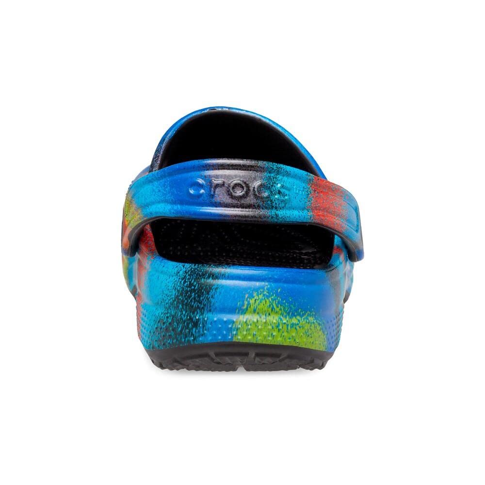 Crocs Classic Solar Rainbow Clogs | Comfortable Slip-On Water Shoes for Men & Women | Perfect for Beach, Pool, and Outdoor Activities
