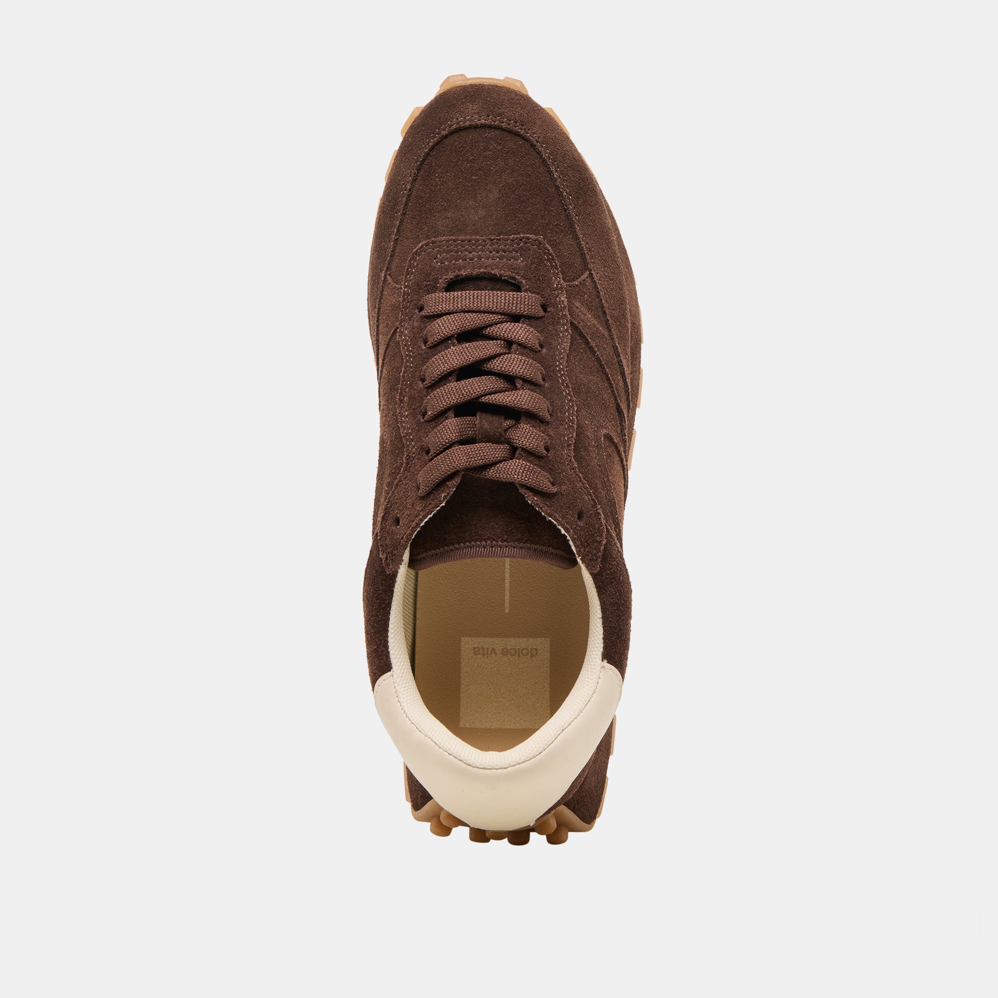 TRICIA Women's DK Brown Suede Sneakers - Comfortable Casual Shoes for Walking, Running & Everyday Wear